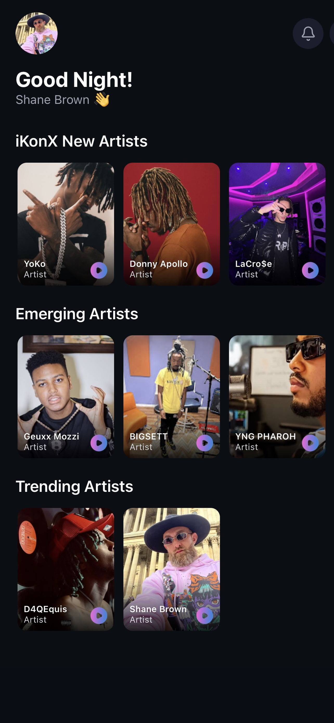 iKonX discover artists