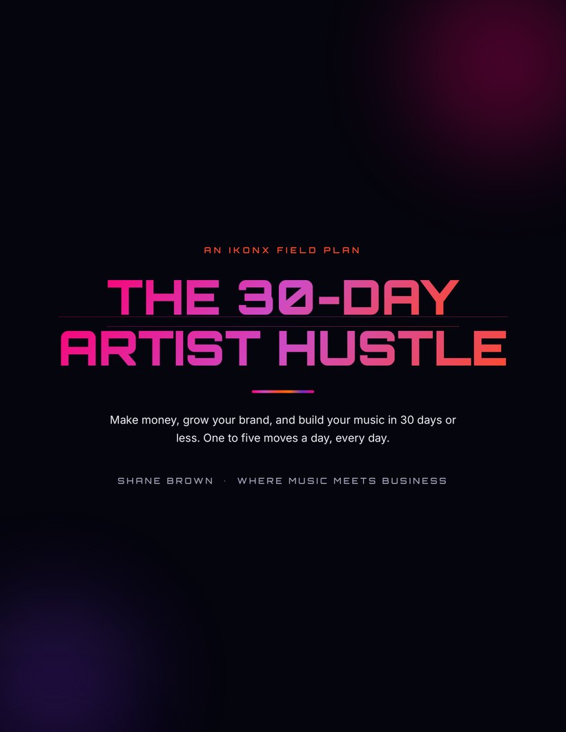 The 30-Day Artist Hustle cover