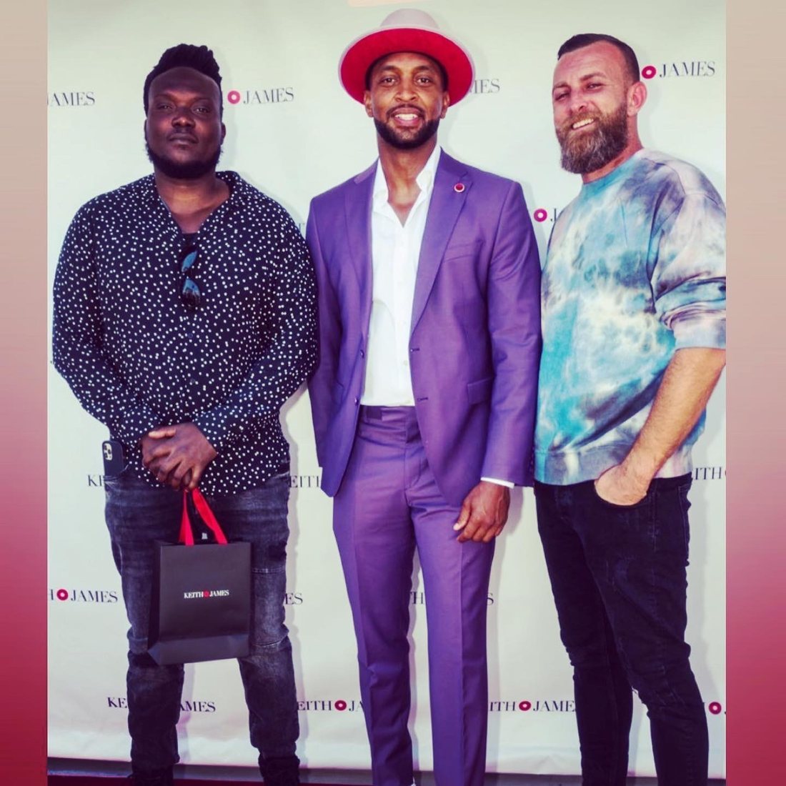 With Tunde Laleye and James Keith at the Keith James launch.