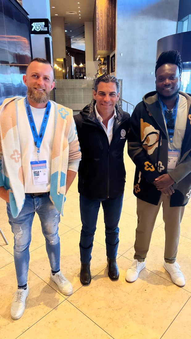With the Mayor of Miami and Tunde Laleye at SXSW 2022.